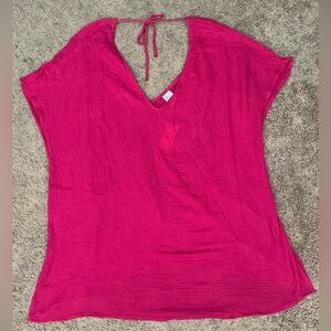 Vibrant Cotton Pink Coverup